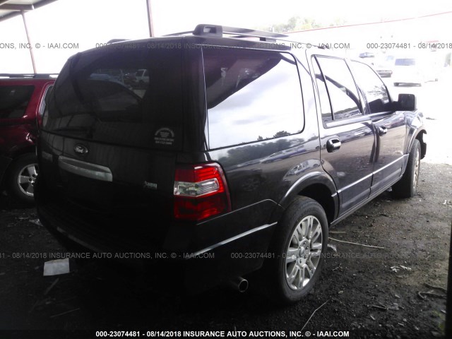 1FMJU1K58CEF17377 - 2012 FORD EXPEDITION LIMITED BLACK photo 4