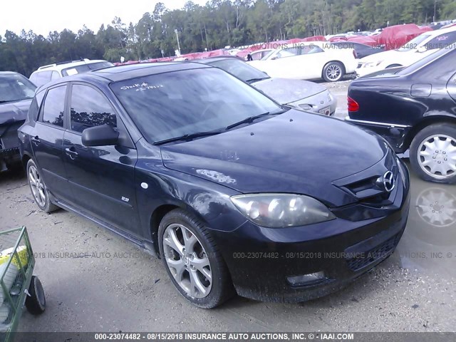 JM1BK143471675609 - 2007 MAZDA 3 HATCHBACK BLACK photo 1