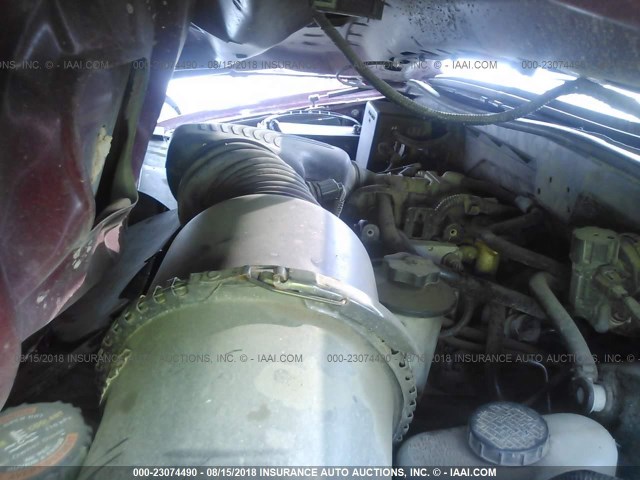 2FTPX28L0WCA33568 - 1998 FORD F250 MAROON photo 10