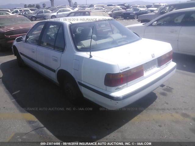 JHMCB7651MC006959 - 1991 HONDA ACCORD LX/EX WHITE photo 3