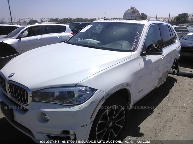 5UXKR0C58H0V66701 - 2017 BMW X5 XDRIVE35I WHITE photo 2