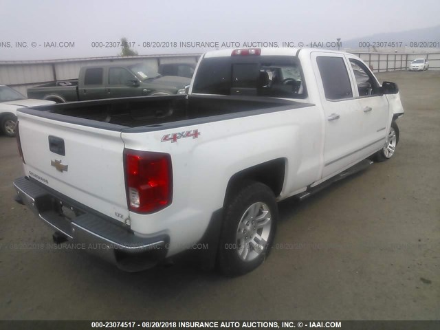 3GCUKSEC2GG205402 - 2016 CHEVROLET SILVERADO K1500 LTZ WHITE photo 4