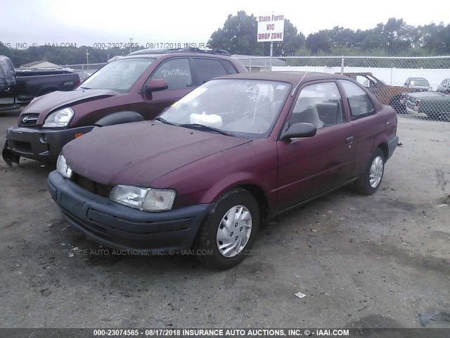 JT2AC52L8T0133103 - 1996 TOYOTA TERCEL STD/DX RED photo 2