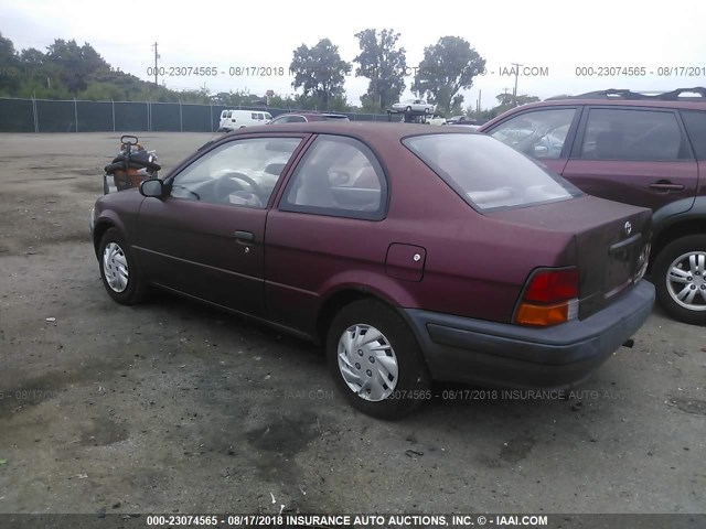 JT2AC52L8T0133103 - 1996 TOYOTA TERCEL STD/DX 红色 照片 3