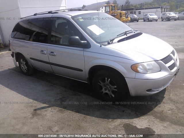 2D4GP74L03R213728 - 2003 DODGE GRAND CARAVAN EX SILVER photo 1