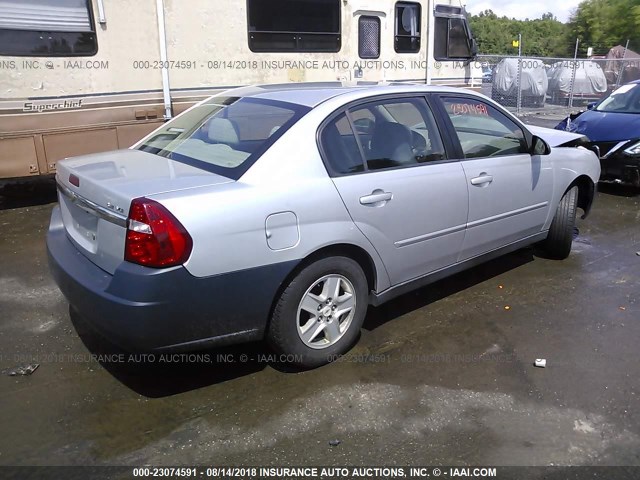 1G1ZT52805F332550 - 2005 CHEVROLET MALIBU LS ნაცრისფერი ფოტო 4