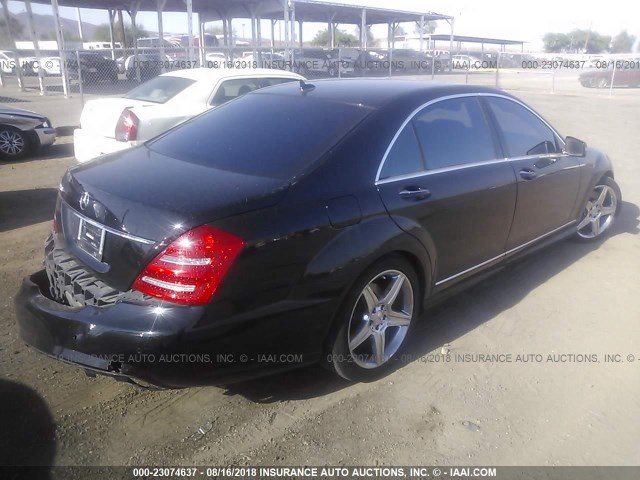 WDDNG7BB8AA334268 - 2010 MERCEDES-BENZ S 550 BLACK photo 4