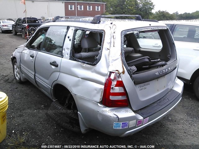 JF1SG65694G702972 - 2004 SUBARU FORESTER 2.5XS ვერცხლისფერი ფოტო 3