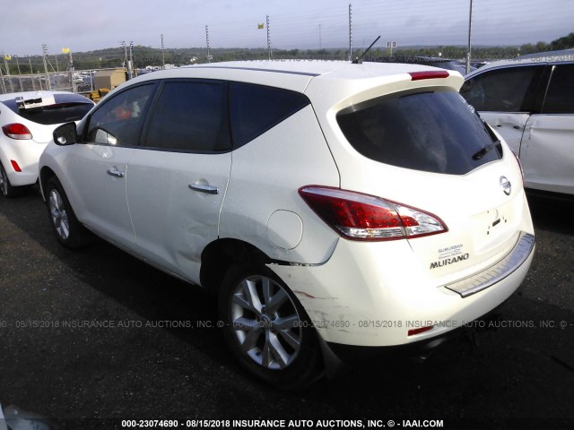 JN8AZ1MU8EW408610 - 2014 NISSAN Murano S/SL/SV/LE WHITE photo 3