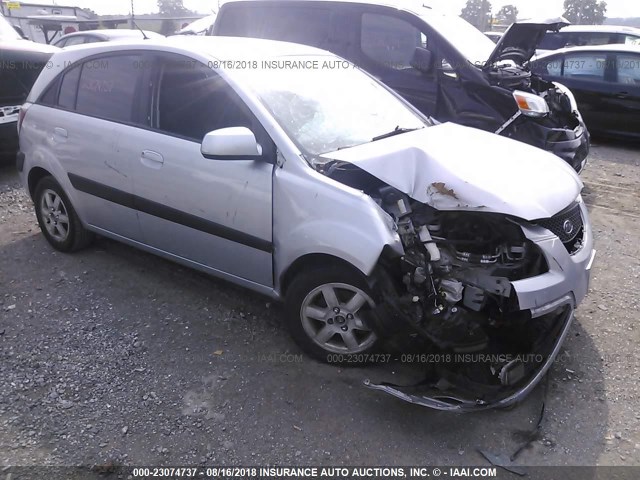 KNADE163776286573 - 2007 KIA RIO 5 SX SILVER photo 1