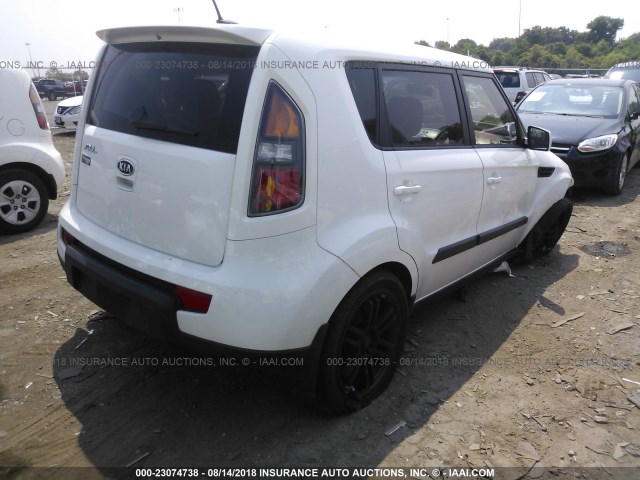 KNDJT2A20B7710632 - 2011 KIA SOUL +/!/SPORT WHITE photo 4