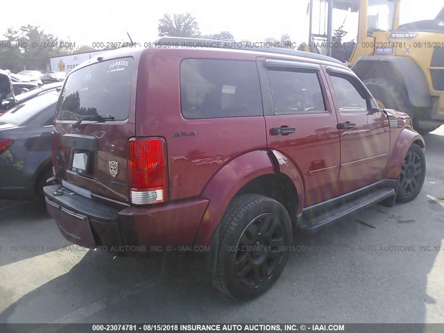 1D4PU4GX8BW501332 - 2011 DODGE NITRO HEAT RED photo 4