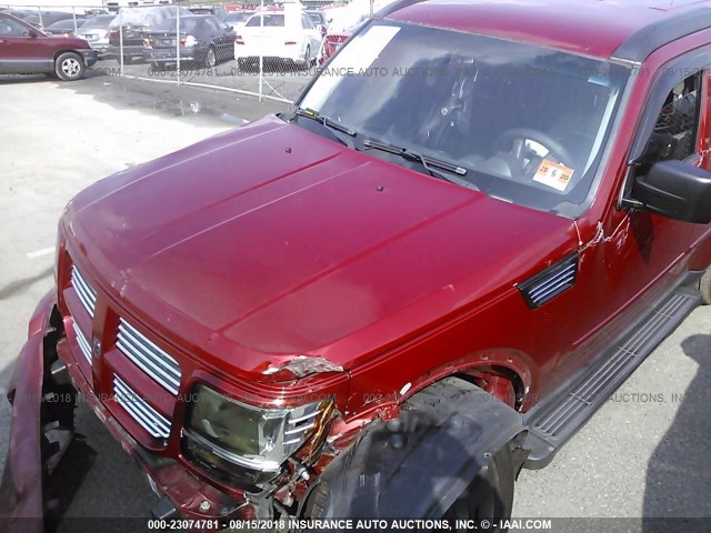 1D4PU4GX8BW501332 - 2011 DODGE NITRO HEAT RED photo 6