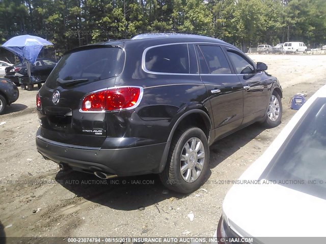 5GAKRBED4BJ404780 - 2011 BUICK ENCLAVE CXL 黑色 照片 4