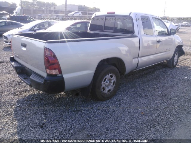 5TETX22N56Z300526 - 2006 TOYOTA TACOMA ACCESS CAB Silber Foto 4