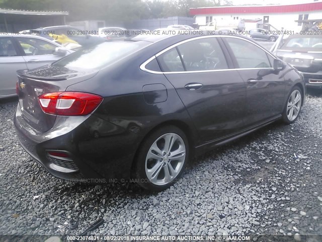 1G1BG5SM7G7266580 - 2016 CHEVROLET CRUZE PREMIER GRAY photo 4