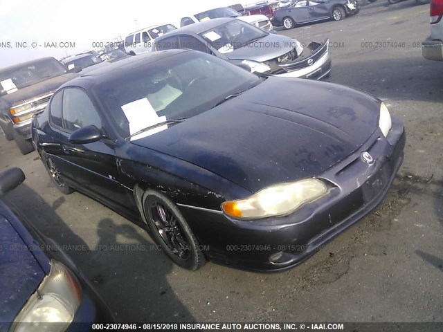 2G1WX15K619265284 - 2001 CHEVROLET MONTE CARLO SS შავი ფოტო 1