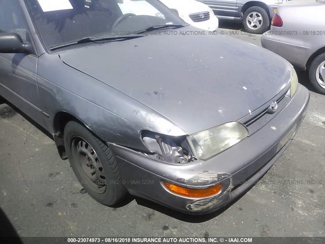 1NXAE09B4SZ322223 - 1995 TOYOTA COROLLA LE/DX GRAY photo 6