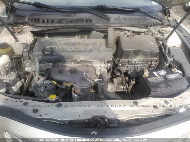 4T1BE46K77U708643 - 2007 TOYOTA CAMRY NEW GENERAT CE/LE/XLE/SE GOLD photo 10
