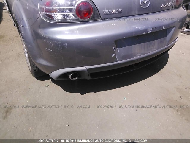 JM1FE17N350149495 - 2005 MAZDA RX8 GRAY photo 6