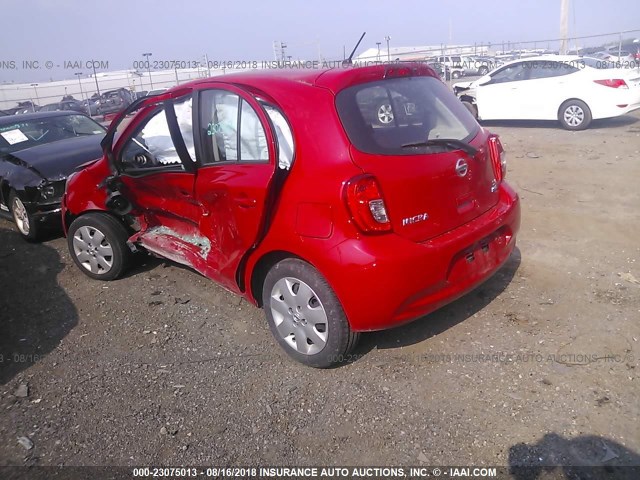 3N1CK3CP1FL212244 - 2015 NISSAN MICRA RED photo 3