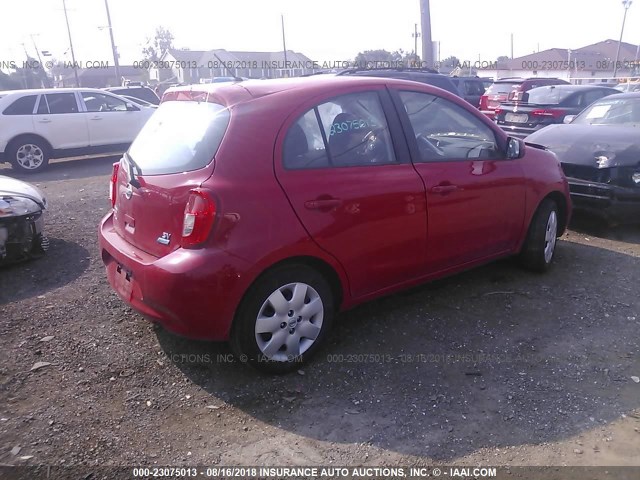 3N1CK3CP1FL212244 - 2015 NISSAN MICRA RED photo 4