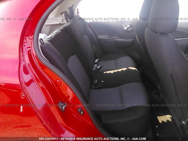 3N1CK3CP1FL212244 - 2015 NISSAN MICRA RED photo 8