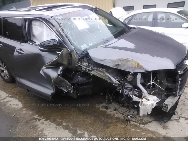 5TDJKRFH3FS118789 - 2015 TOYOTA HIGHLANDER XLE ნაცრისფერი ფოტო 6