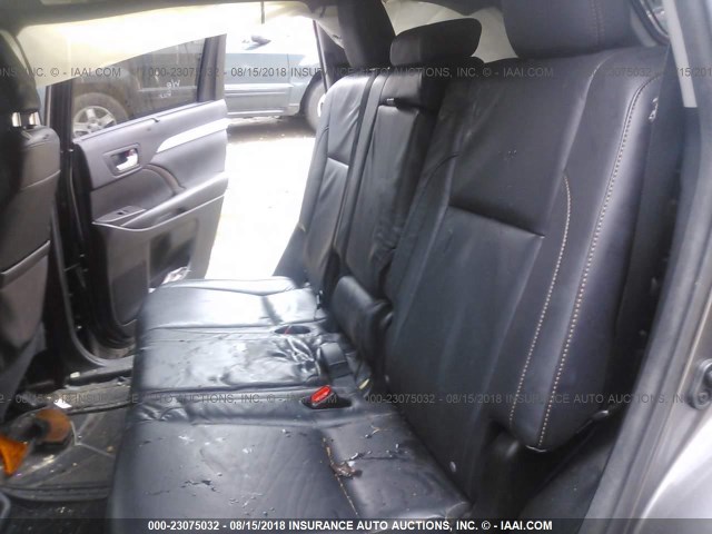 5TDJKRFH3FS118789 - 2015 TOYOTA HIGHLANDER XLE ნაცრისფერი ფოტო 8