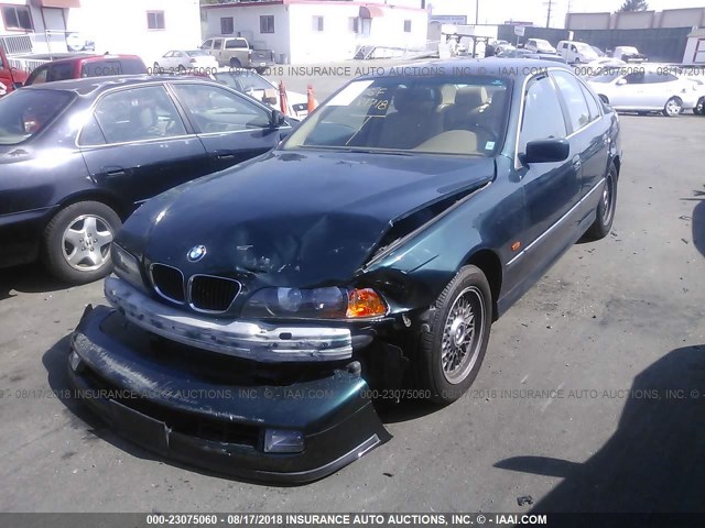 WBADD6325VBW02066 - 1997 BMW 528 I AUTOMATIC GREEN photo 2