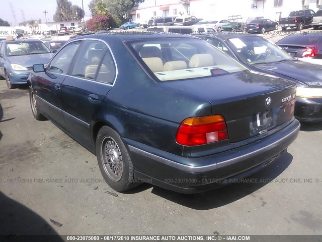 WBADD6325VBW02066 - 1997 BMW 528 I AUTOMATIC GREEN photo 3