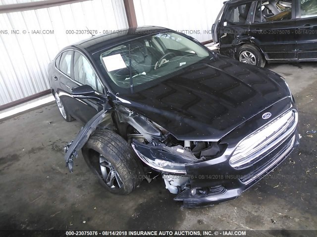 3FA6P0K97ER211470 - 2014 FORD FUSION TITANIUM BLACK photo 1