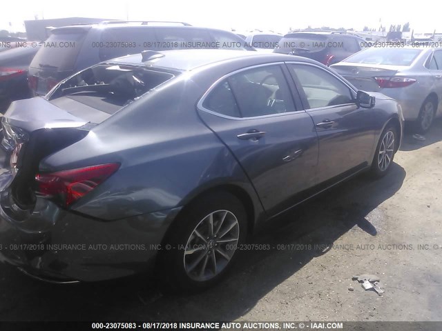 19UUB1F31JA007376 - 2018 ACURA TLX GRAY photo 4