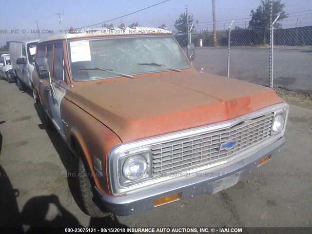 CCE262F130793 - 1972 CHEVROLET SUBURBAN ORANGE photo 1