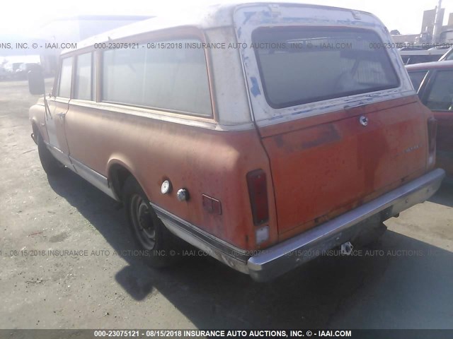 CCE262F130793 - 1972 CHEVROLET SUBURBAN ORANGE photo 3