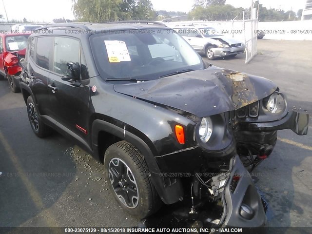 ZACCJBCT1GPC85324 - 2016 JEEP RENEGADE TRAILHAWK BLACK photo 1