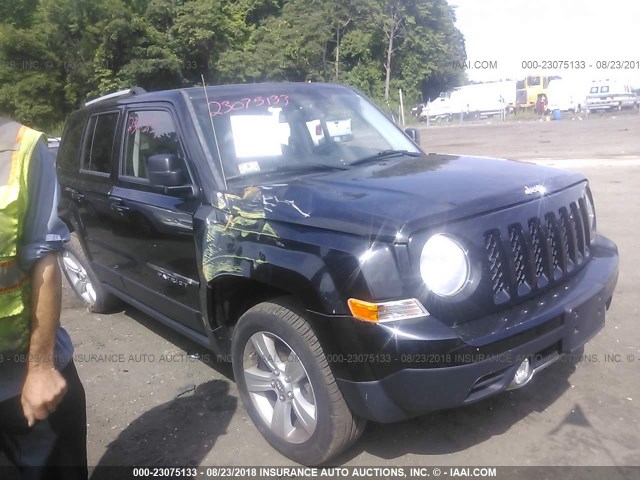 1C4NJRCB7CD637923 - 2012 JEEP PATRIOT LIMITED BLACK photo 1