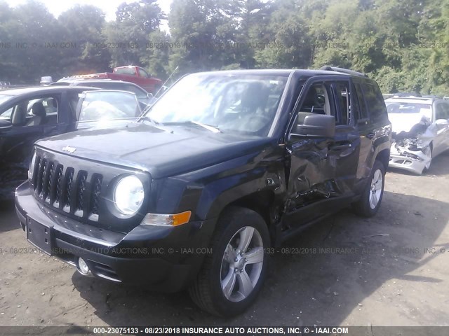 1C4NJRCB7CD637923 - 2012 JEEP PATRIOT LIMITED BLACK photo 2