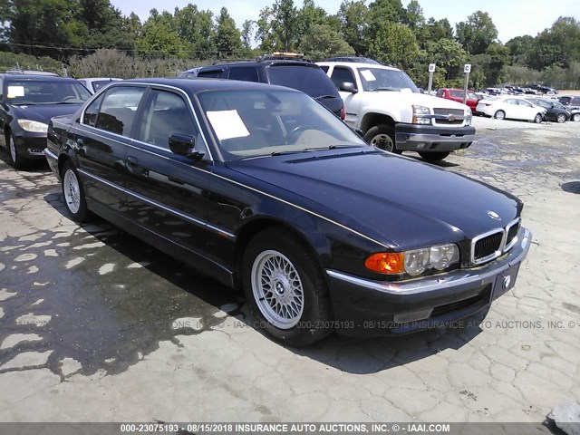 WBAGH8341YDP15021 - 2000 BMW 740 IL BLACK photo 1