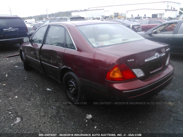 4T1BF28B11U149001 - 2001 TOYOTA AVALON XL/XLS RED photo 3