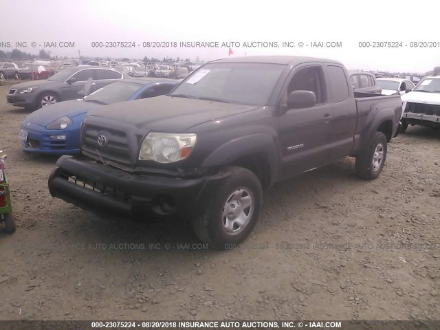 5TEUX4EN6AZ699015 - 2010 TOYOTA TACOMA ACCESS CAB Czarny zdjęcie 2