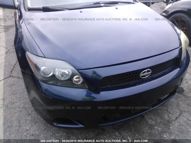 JTKDE167980237765 - 2008 TOYOTA SCION TC BLUE photo 6