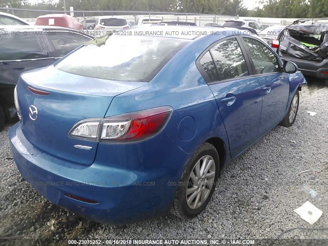 JM1BL1V78C1691918 - 2012 MAZDA 3 I BLUE photo 4