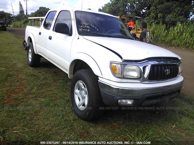 5TEGN92N33Z262614 - 2003 TOYOTA TACOMA DOUBLE CAB PRERUNNER WHITE photo 1