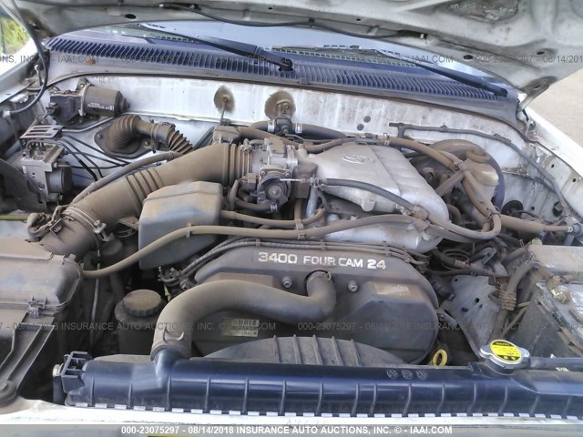 5TEGN92N33Z262614 - 2003 TOYOTA TACOMA DOUBLE CAB PRERUNNER WHITE photo 10