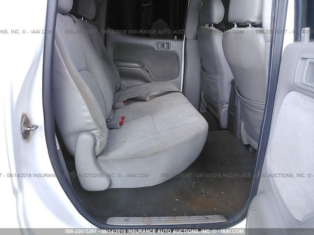 5TEGN92N33Z262614 - 2003 TOYOTA TACOMA DOUBLE CAB PRERUNNER WHITE photo 8