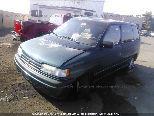 JM3LV5221S0718029 - 1995 MAZDA MPV WAGON GREEN photo 2