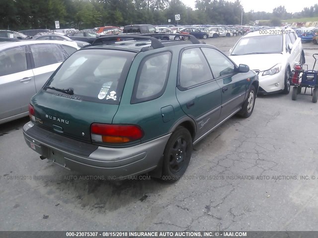 JF1GF4858WH800596 - 1998 SUBARU IMPREZA OUTBACK GREEN photo 4