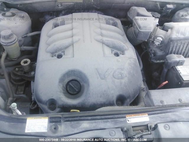 5NMSH73E18H147196 - 2008 HYUNDAI SANTA FE SE/LIMITED SILVER photo 10