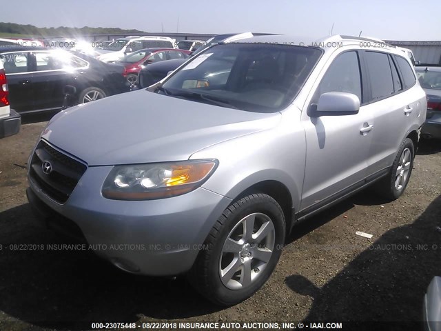 5NMSH73E18H147196 - 2008 HYUNDAI SANTA FE SE/LIMITED SILVER photo 2